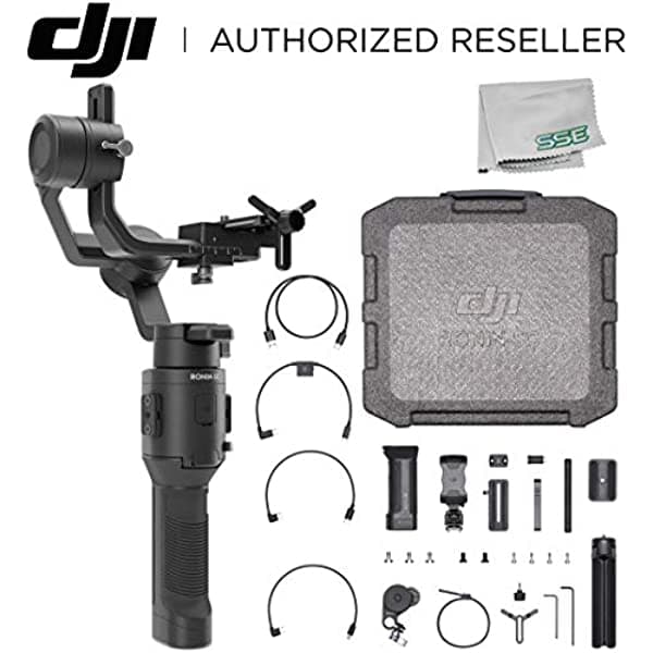 Dji 2019 Ronin-Sc Estabilizador Compacto De 3 Ejes Gimbal De Mano Estabilizador Pro Combo Kit (Loki) Para Cámara Sin Espejo Starters Bundle - Cp.Rn.00000043.01 DJIRONINSCCKSTR