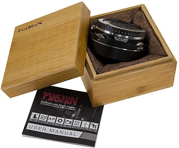 Fotodiox Pro Fusion - Adaptador De Objetivo Inteligente Compatible Con Cámaras Digitales Fujifilm G-Mount Gfx Sin Espejo Con Objetivos Canon Eos Ef EOS-GFX-Pro-Fusion