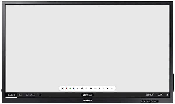 Samsung Qb75N-W 75 Pulgadas Edge-Lit 4K Uhd Led Pantalla Interactiva Para Negocios