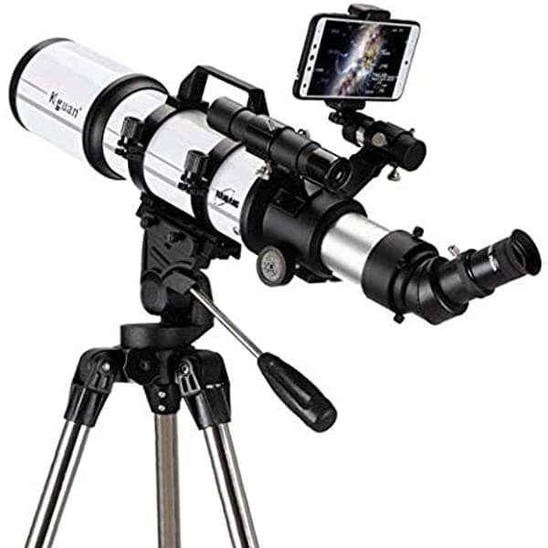 GGPUS Professional Deep Space: Refractor Telescopio para Niños y Adultos - IdeAl iniciarse Astronomía Portátil con Trípode, Filtro Verde, Modelo 80AZ EQ EQ-1-2"