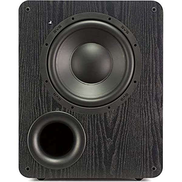 SVS PB-1000 subwoofer (fresno negro) - driver de 10 pulgadas 300 vatios RMS gabinete con puerto PB-1000 - Black Ash