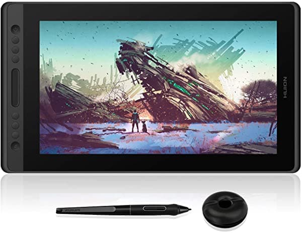 Huion Kamvas Pro 16 - Lápiz Para Monitor De Dibujo Pantalla Ips De 156" Con Pantalla Full Laminated Graphic Tablets Con Pantalla 8192 Bolígrafo Sin Batería 120% Srgb