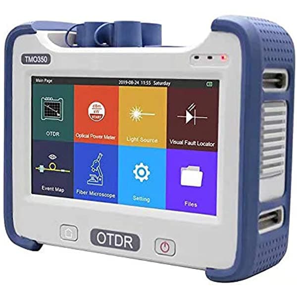 Unknown Otdr Tester Sm Mm 1310/1550Nm 32/30Db Con Adaptadores Sc Fc St Lc Herramientas De Fibra Óptica Multifunción Otdr +Opm+Vfl+Ols+Mapa De Eventos Pantalla Táctil De 7 Pulgadas Operación Con Una Tecla