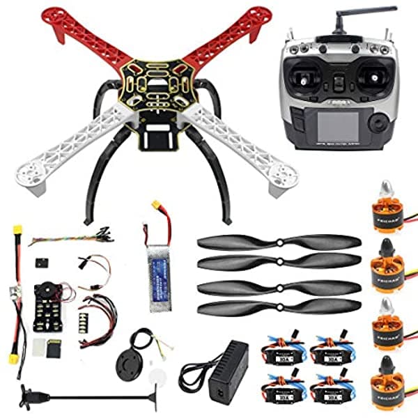 Feichao Diy Fpv Drone Quadcopter 4-Axle Aircraft Kit 450 Frame Pxi Px4 Flight Control 920Kv Motor Gps At9S Transmisor Props Z02192-AB