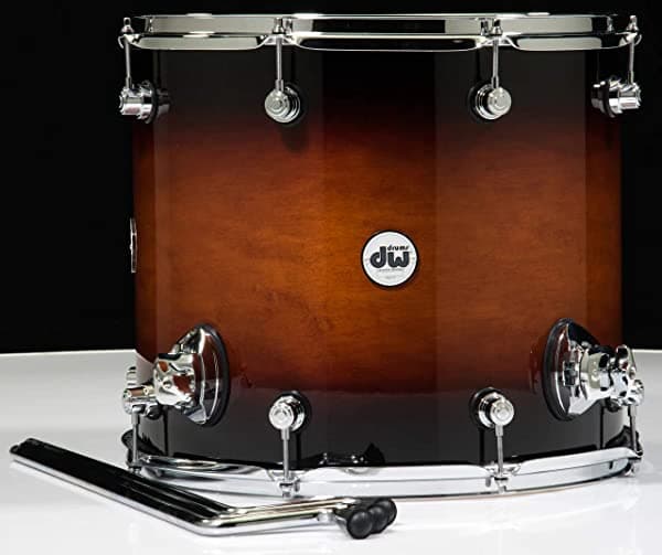 Dw Design Series Floor Tom Tobacco Burst Con Hardware Cromado 14.0 X 12.0 In. DDLG1214TTTB