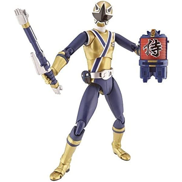 Figura De Acción De 6 Pulgadas Del Ranger Dorado De "Power Ragers Samurai" Marca Bandai Tamashii Nations S.H. Figuarts 318277
