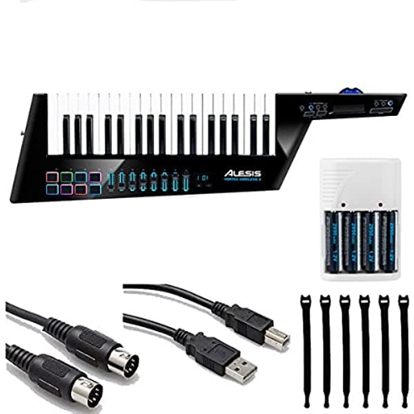Alesis Vortex - Llavero Inalámbrico (2 Usb/Midi Incluye 4 Pilas Aa Y Cargador Cable Usb Hosa Midi Y Correa) VORTEX WIRE 2