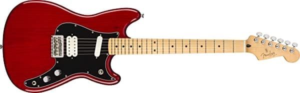 Fender Duo Sonic - Hs - Diapasón De Arce - Rojo Carmesí Transparente 144022538