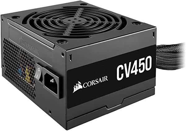Corsair Cv Series Cv450 450 Watt 80+ Bronze Certified Fixed Cable Power Supply CP-9020209-NA