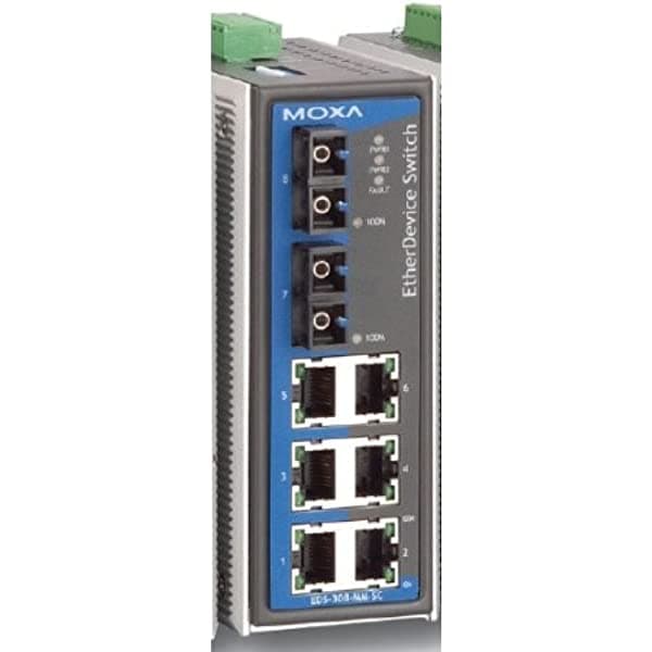 Moxa Group - Eds-308-Mm-Sc - Eds-300 - Ind 6X10/100Baset 2X Puerto Sc Switch No Administrado