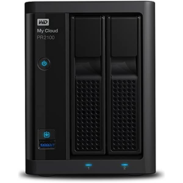 Western Digital Wd 8Tb My Cloud Pro Series Pr2100 Almacenamiento Conectado En Red - Nas - Wdbbcl0080Jbk-Nesn Negro