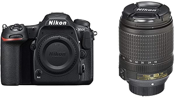 Nikon D500 - Lente De Zoom Con Reducción De Vibración Ed (Cuerpo Solamente) Y 0.709-5.512 In F/3.5-5.6G Ed Con Enfoque Automático Para Cámaras Dslr Nikon