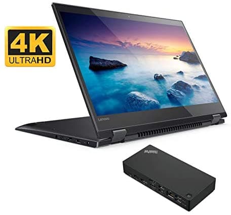 ME2 MichaelElectronics2 Lenovo Flex 5 Home & Business Laptop-2-In-1 (Intel I7-8550U 4-Core 16Gb Ram 1Tb Pcie Ssd + 1Tb Hdd 15.6" Touch 4K Uhd (3840X2160) Win 10 Pro) Con Lenovo Thinkpad Usb-C Dock Gen 2 (40As0090Us)