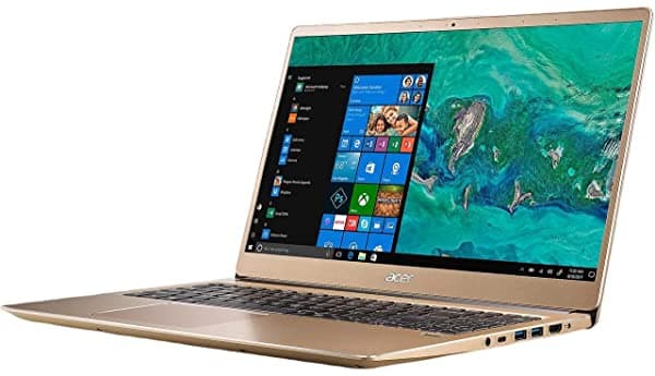 Acer Swift 3 SF315 Laptop: Core i7-8550U, SSD de 256GB, 8GB de RAM, Pantalla IPS Full HD de 15.6", Windows 10 (Oro Lujo) SF315-52-81HD
