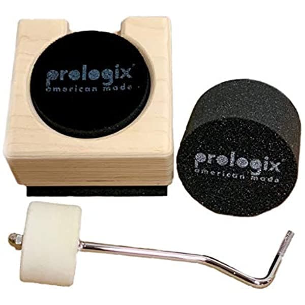 Prologix Thunderkick Bajo Pedal De Práctica Pad Con (2) Insertos Intercambiables