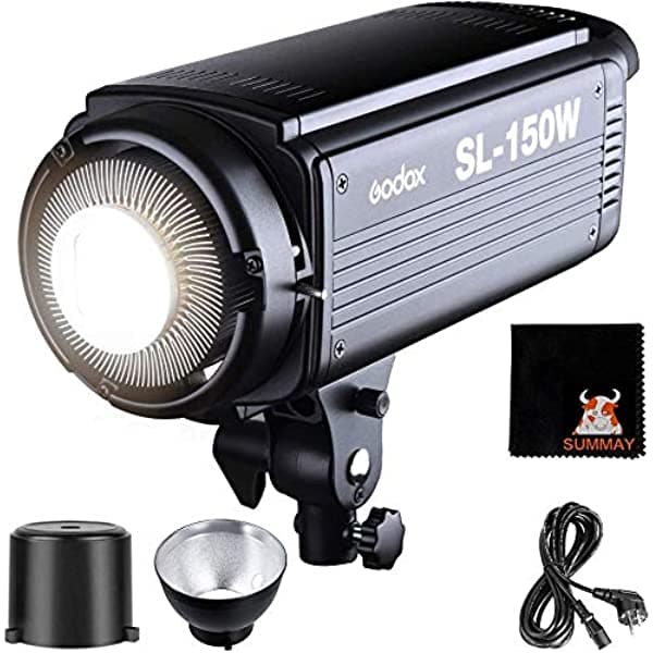 Godox Sl-150W Led Continuous Video Luz White Luz Version 5600K±200K Cri>93 Tlci>95 R9>80 Bowens Mount Para Studio Video Wedding Photography