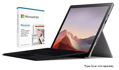 Microsoft Surface Pro 7 12.3" Intel Core I7 16Gb Ram 256Gb Ssd Platinum + Microsoft 365 Personal 1 Year Subscription Para 1 User. Número De Años 1 Año(S) VNX-00001