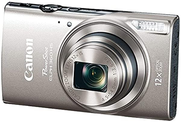 Canon Powershot Elph 360 Hs - Cámara Digital De 20.2 Mega Pixeles Con Zoom Óptico 12X Pantalla Tft (Transistores De Campo Delgado) Lcd De 3.0 Pulgadas Y Wi-Fi Integrado (Color Negro) 1078C001