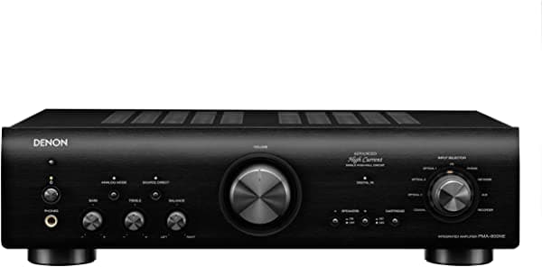 Denon Pma-800Ne - Amplificador Estéreo Integrado (Hasta 85 W X 2 Canales Preamplificador Fono Integrado Modo Analógico Alta Corriente Avanzada) Color Negro
