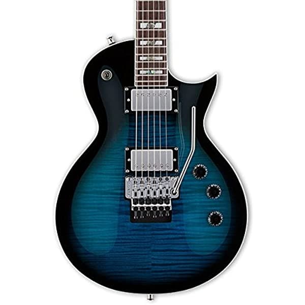 Esp Ltd As-1Fr Signature Series Alex Skolnick Guitarra Eléctrica Negro Aqua Sunburst LAS1FRFMBLKAQSB