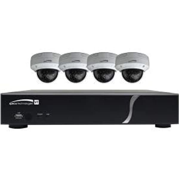 Speco Zipt84D2 - Kit De Cámara De 8 Canales Hd-Tvi Dvr Y 4 Cámaras Domo 2 Tb (Zipt84D2)