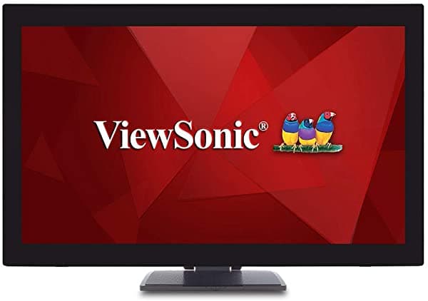 Viewsonic Td2760 27 Pulgadas 1080P 10-Point Multi Pantalla Táctil Monitor Con Ergonomía Avanzada Rs232 Hdmi Y Displayport