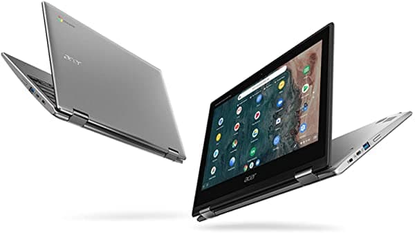 Acer Chromebook Spin 311 CP311-2H-C3KA Laptop Convertible, Intel Celeron N4000, Pantalla Táctil HD de 11.6", 4GB LPDDR4, 64GB eMMC, WiFi Gigabit, Bluetooth 5.0