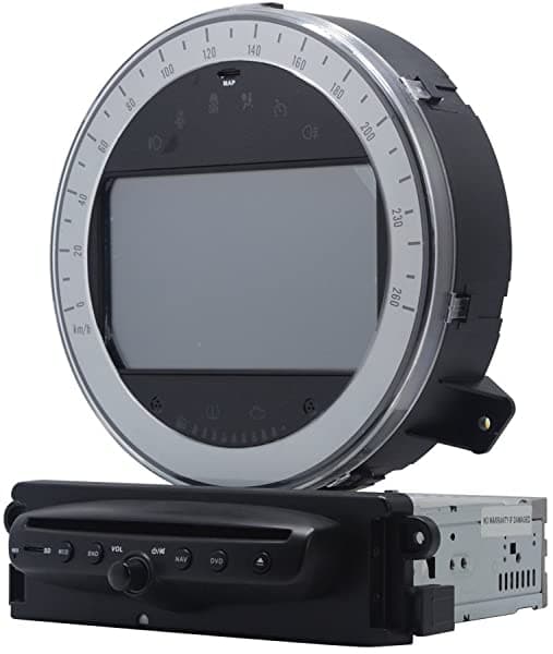 Dectek 7 pulgadas Android 5.1.1 Quad Core estéreo para auto con GPS para BMW Mini Cooper 2011-2015, Mini Cooper Countryman, Mini Cooper S pantalla capacitiva 1024x600 receptor de radio para auto unidad principal sistema de navegación