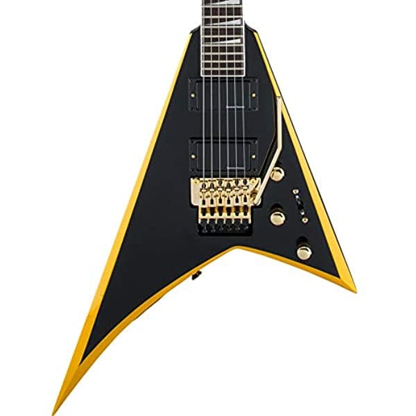 Jackson X Series Rhoads Rrx24 - Guitarra Eléctrica (Negro Con Bisel Amarillo Diapasón De Laurel) 2913636598