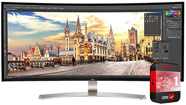 Lg 38" 21 9 Wqhd Ips Monitor (38Uc99-W) Curvado Con 1 Año Garantía Extendida E2LG38UC99W