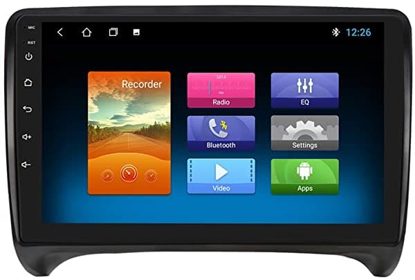 hizpo Android 10 OS estéreo para auto radios reproductor multimedia para Audi TT MK2 2006 2007 2008 2009 2010 2011 2012 2013 2014 soporte control en volante navegación GPS MirrorLink Bluetooth