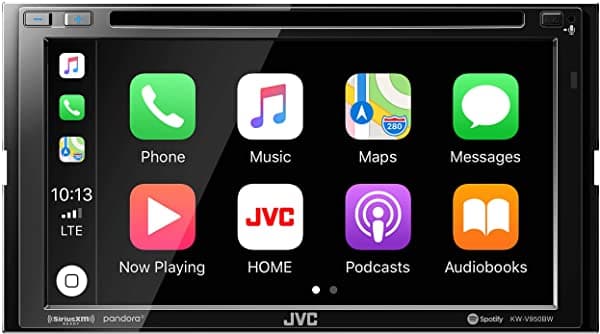 Jvc Kw-V950Bw Compatible Con Apple Carplay Android Auto 2-Din Cd/Dvd Receptor Av Audio De Alta Resolución