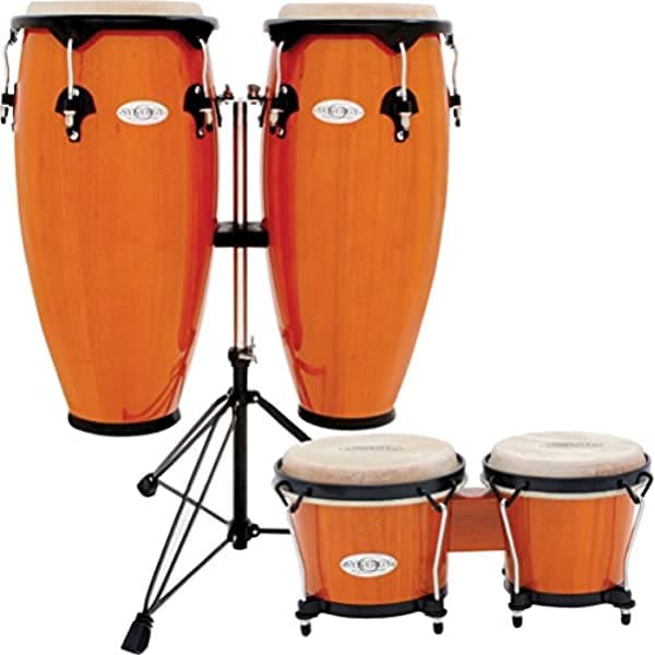 Toca Synergy Conga Set Stand Y Bongos Amber 2300KAMB