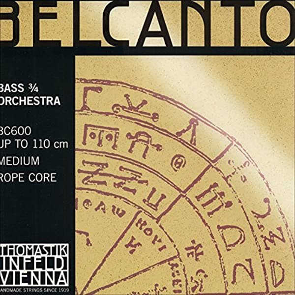 Thomastik Belcanto 3 4 Cuerdas Bajo Cuerdas Set Medium Gauge BHBU0503A723