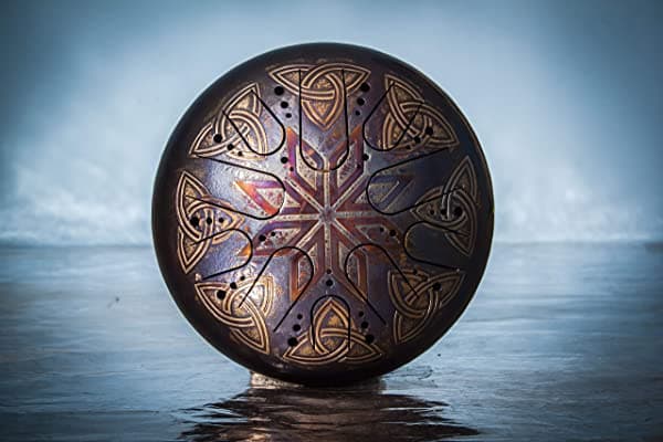 Shamanicshop Tambor Del Tanque Kosmosky 12 30 Cm Ksy-157Alatyr Insomnia B Bandeo De Tambor De Acero De Acero De Acero Menor Tambor De Tambor