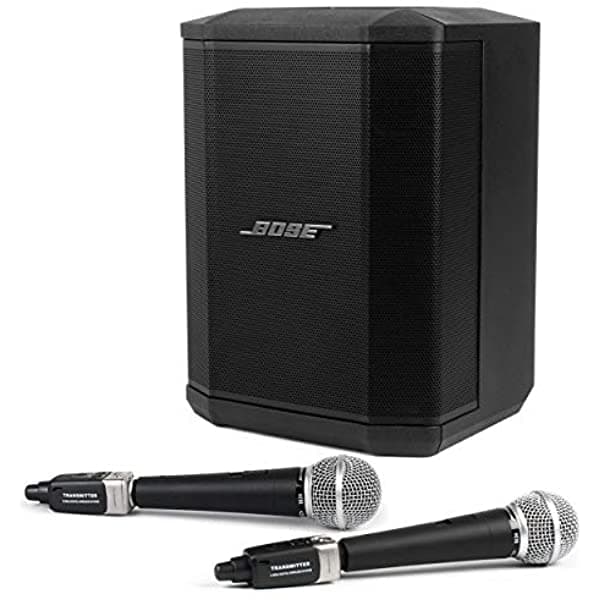 Bose S1 Pro - Altavoz Multiposición Con 2 Micrófonos Vocales Uc1S De Audio De Resonancia Pura Y 2 Sistemas Inalámbricos U3 Sistema De Sonido Bluetooth Pa (5 Artículos)