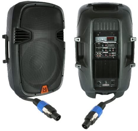 Mr. Dj PBX2110PKG Parlante Potenciado Woofer de 12, 3000 Vatios de Potencia Pico