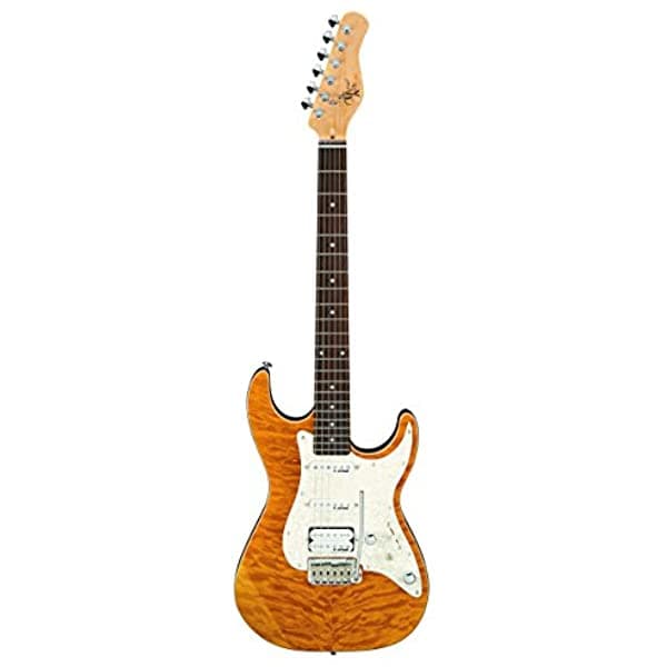 Michael Kelly MK65AT 1965 Guitarra Eléctrica de Cuerpo Sólido Amber