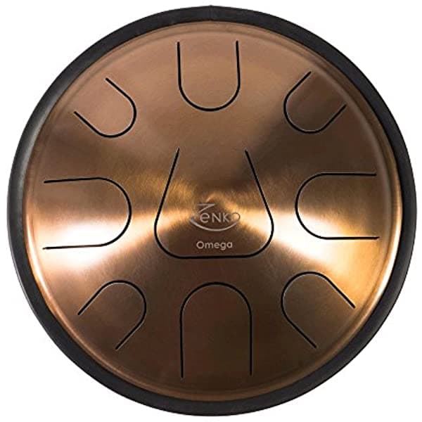 Zenko Omega Steel Longue Drum 9 Tones Instrumento Intuitivo Musical Deluxe Soporte Mallets Y Mallets Incluidos ZEN08