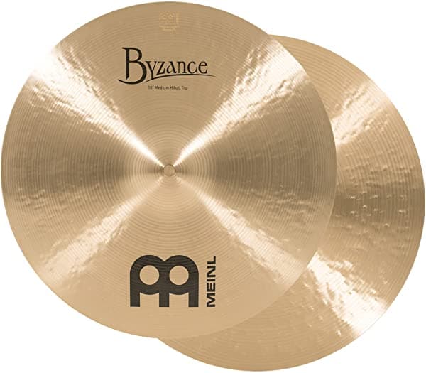 Meinl Cymbals B16MH Byzance Par de Platillos Hi-Hat Medium Tradicionales de 16 Pulgadas (VIDEO)