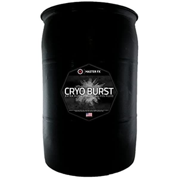 Inc. | Master FX Cryo Burn Bread Disipando El Agua A Base De Agua A Base De Agua Blast Co2 Efecto Led Foggers 55 Galones Drum