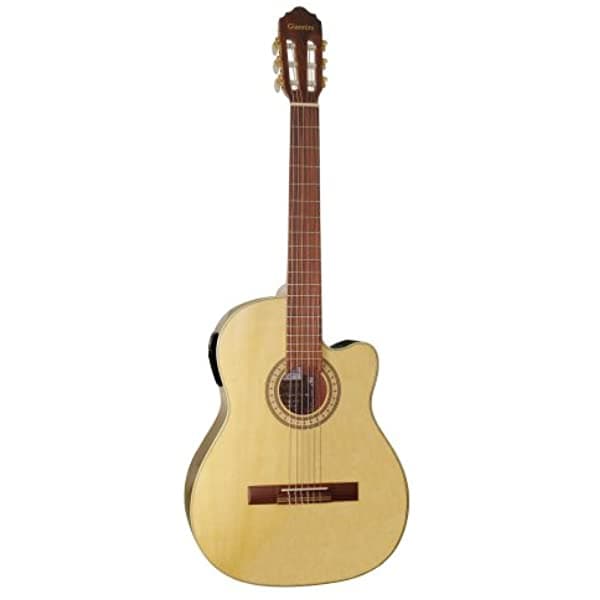 Giannini Gwne18 Ct El Estudio Estudiante Corte De Guitarra Acústica-Electric