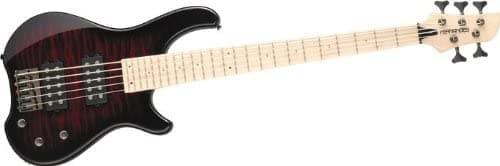 Fernandes Tremor 5X 5 Cuerdas Bajo Eléctrico Black Cherry Burst