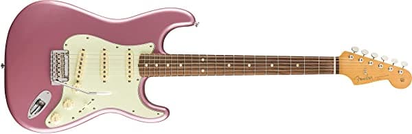 Fender Vintera 60s Modified Stratocaster Guitarra Eléctrica, Color Burgundy Mist Metálico, Diapasón de Pau Ferro 149993366