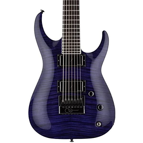 Esp Ltd Sh-7 Evertune Signature Series Brian Head Welch Guitarra Eléctrica Caso Ver A Través De Purple LSH7ETFMSTP