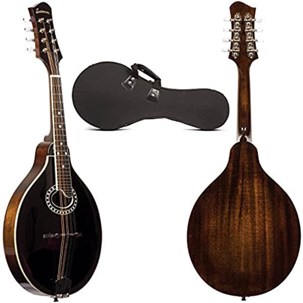 Eastman MD404 Mandolina Estilo A de Agujero Ovalado con Estuche Rígido
