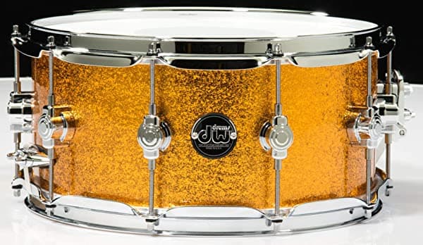 DW Performance Series - Redoblante de 6.5 x 14 Pulgadas FinishPly Acabado Brillante Dorado (PSS6514GSD1)