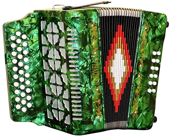 Baronelli Tamaño Completo 31 Botón Accordion Green Ac3112G-Gr