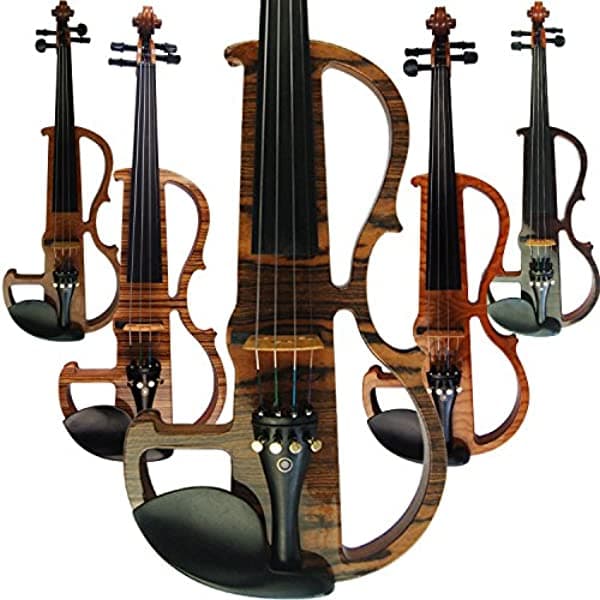 Aliyes Violín Eléctrico Silencioso Profesional Hecha 4 4 Kit De Violín De Violín Para Estudiantes De Madera Maciza De Tamaño Macizo De Tamaño Completo Cuerdasshoulder N1902