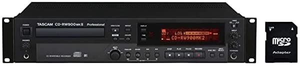 Tascam Cd-Rw900Mkii - Reproductor De Cd Con Tarjeta Sd De 32 Gb CD-RW900MK2